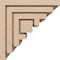 Ekena Millwork 11"W x 11"D x 11"H Wide Landon Rough Cedar Woodgrain TimberThane Corbel, Primed Tan CORUR11X11X11LANRCPR - alternate 2